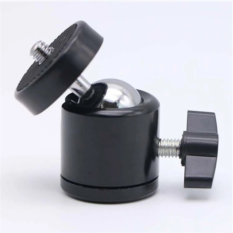 1/4 Inch Swivel Metal Mini Ball Head Tripod Mount Adapter For GoPro 13 Insta 360 DSLR Camera Camcorder Light Bracket Accessories thumbnail 3