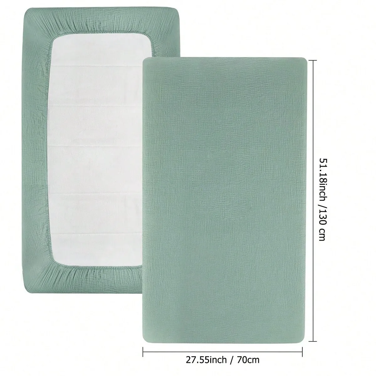 Multiple sizes Newborn Bed Sheets Baby Fitted Crib Sheets Bed Mattress Covers Cotton Solid Color  Bedspread 2024 Baby Bed Sheets thumbnail 2