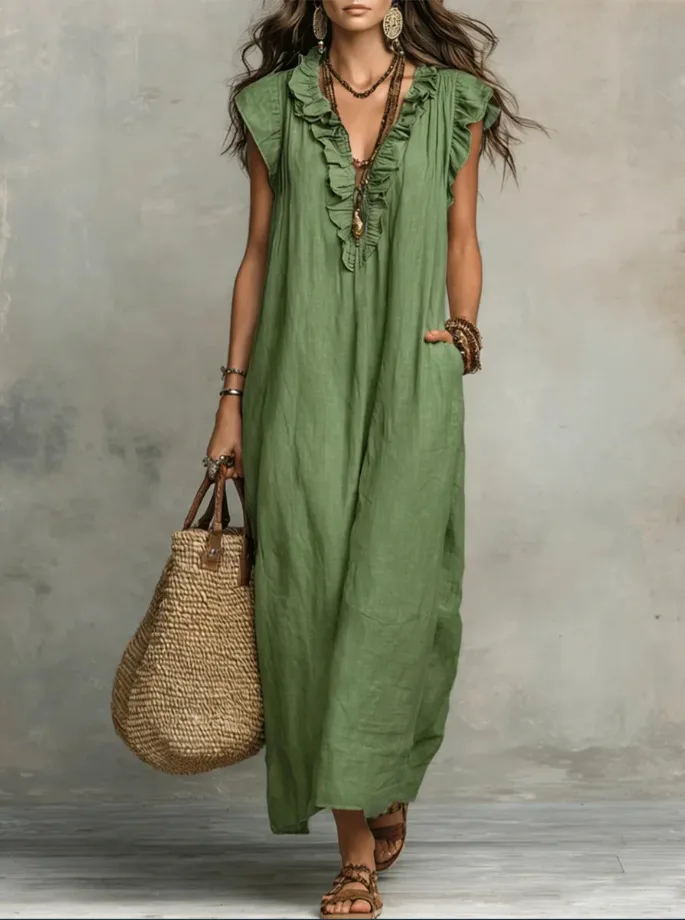 Women's Patchwork Long Dress2026 Summer Sleeveless Elegant Dresses Fashion Casual Vintage Party Dress Vestidos Women's Clothing