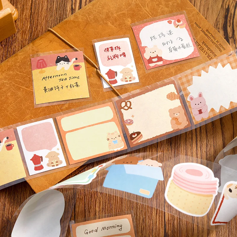 TIANZI 50mmx3m Cartoon Die-Cutting Masking Tape for Card Scrapbooking Stickers Journaling Creative Filmstrip Stationery Supplies thumbnail 5
