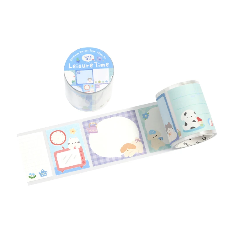 TIANZI 50mmx3m Cartoon Die-Cutting Masking Tape for Card Scrapbooking Stickers Journaling Creative Filmstrip Stationery Supplies thumbnail 6