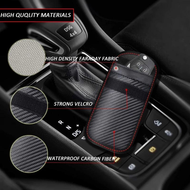 Car Key Signal Faraday Cage Remote Control Shielding Box Package Keyless Rfid Shielding Package Car Accessories thumbnail 5
