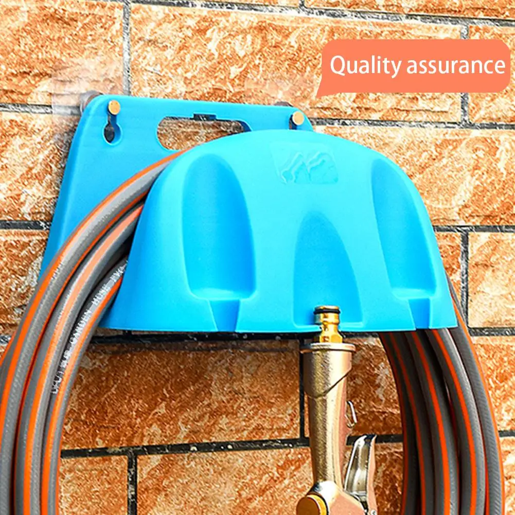 Wall Mounted Garden Hose Holder Plastic Water Hose Hanger for Outdoor Garden Yard Hose Storage Organizer Blue Black Orange thumbnail 5