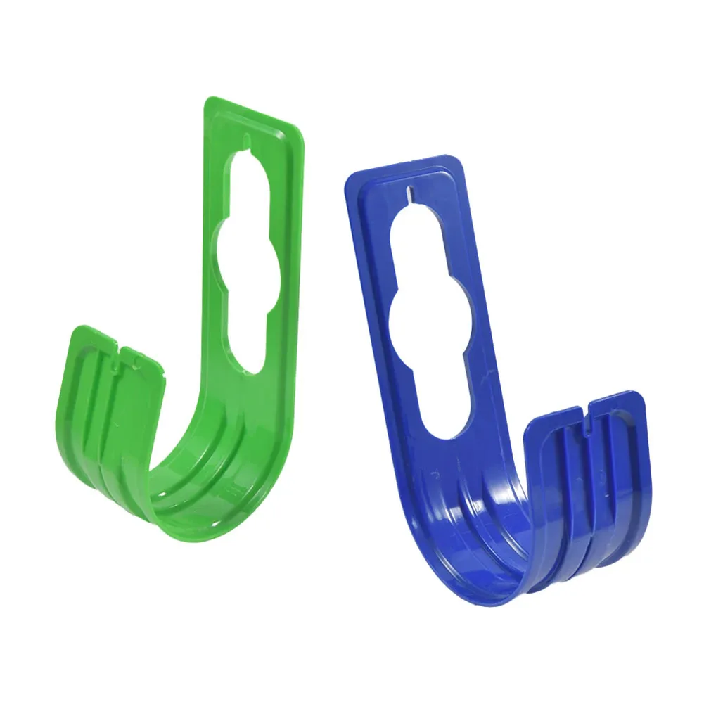 Wall Mounted Garden Hose J Hook Holder Easy Install Space Saving Water Hose Hanger for Outdoor Garden Storage Green Black Blue thumbnail 4