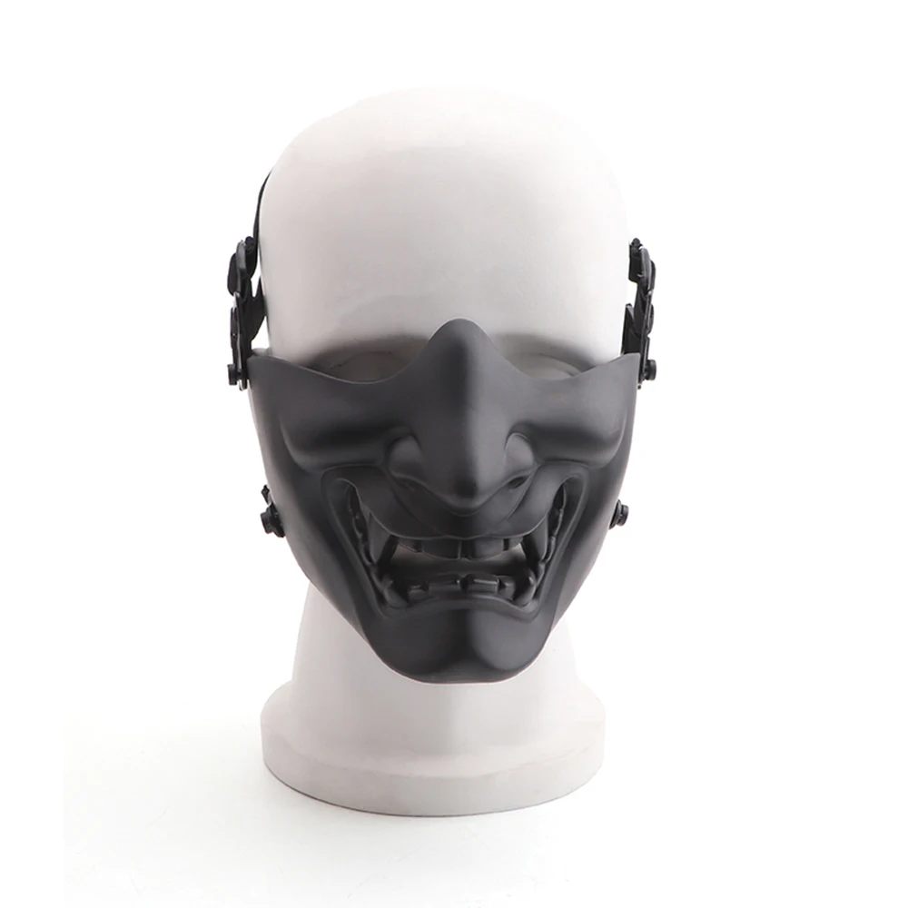 Tactics Paintball Half Face Ghostface Mask Outdoor Hunting Airsoft Protective Helmet Mask thumbnail 6