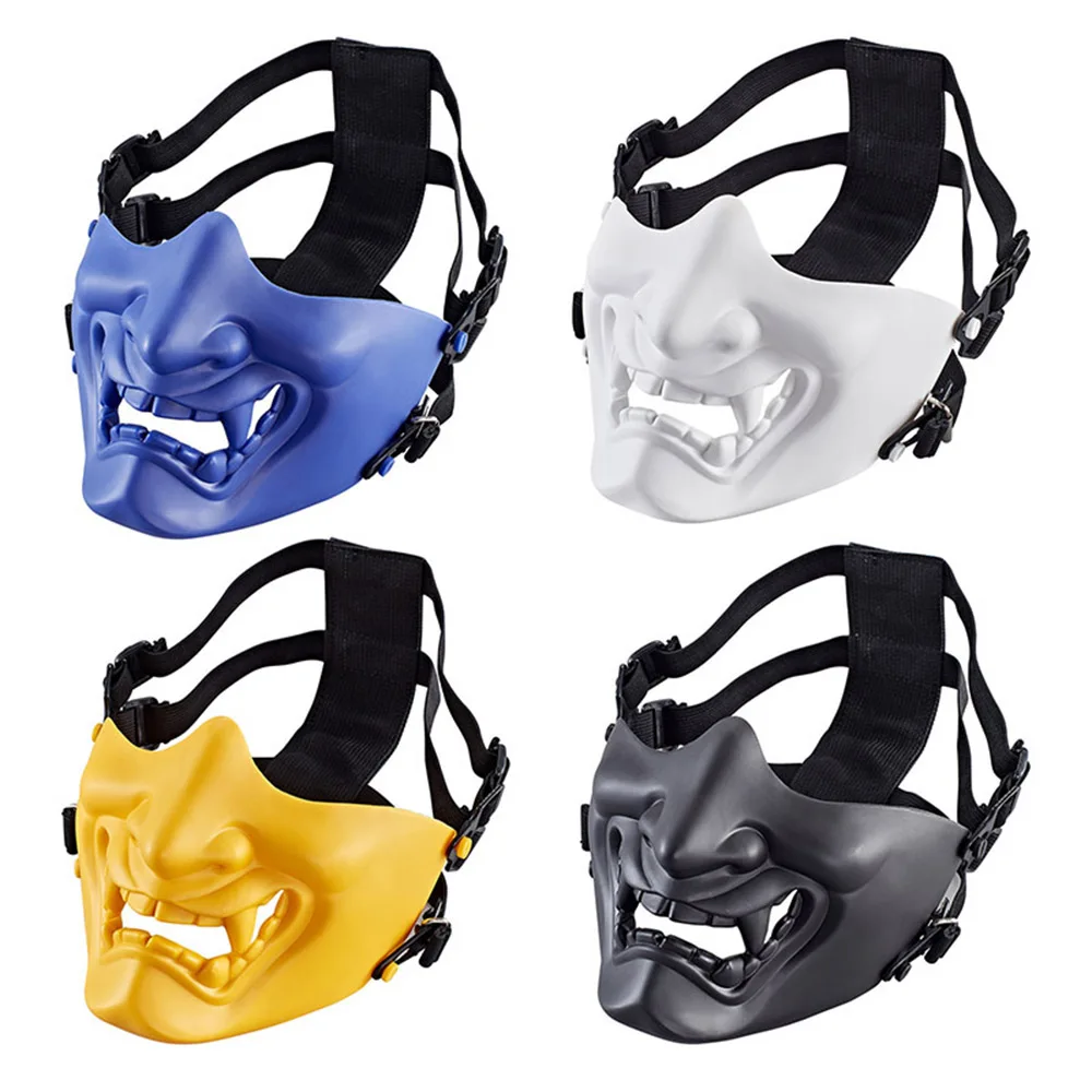 Tactics Paintball Half Face Ghostface Mask Outdoor Hunting Airsoft Protective Helmet Mask