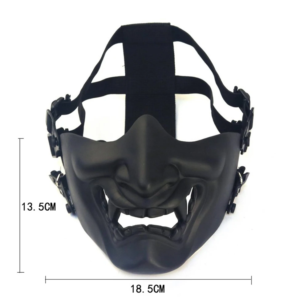 Tactics Half Face Ghostface Mask Outdoor Paintball Hunting Airsoft Protective Helmet Mask thumbnail 2