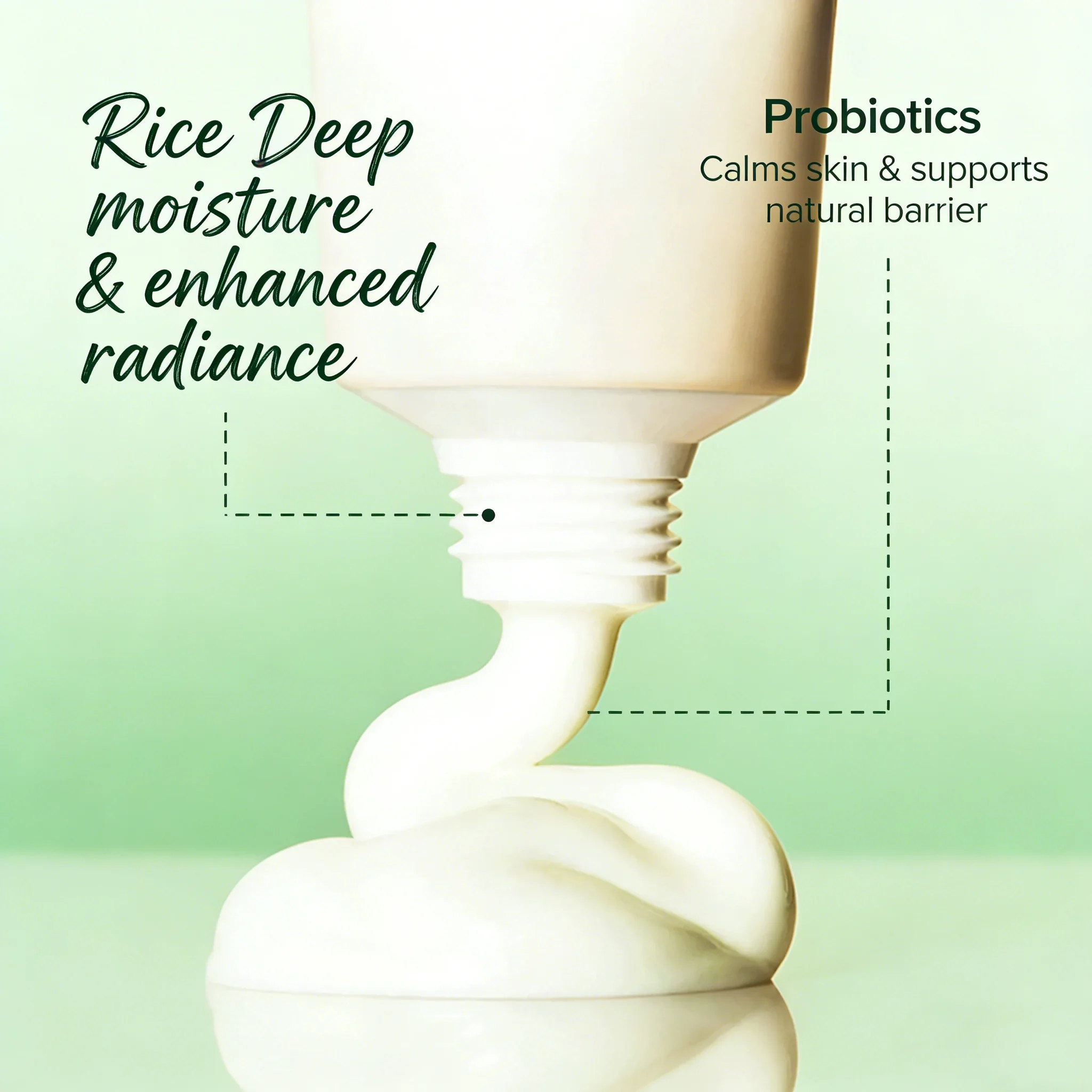 Korean Rice Extract Tone Up Sunscreen Cream SPF50+ PA+++ Moisturizing Isolation Primer Concealer Brighten Skin Daily Makeup Base thumbnail 2