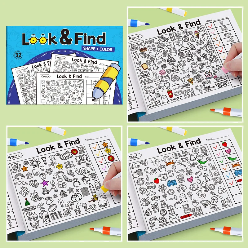 Fun Search and Find Activity Book for Children, Educational Attention Practice Book Ideal for Home & School Learning thumbnail 2