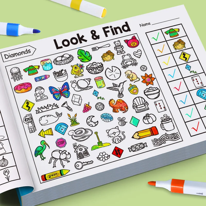 Fun Search and Find Activity Book for Children, Educational Attention Practice Book Ideal for Home & School Learning thumbnail 4