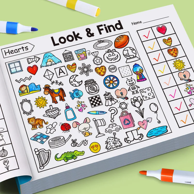 Fun Search and Find Activity Book for Children, Educational Attention Practice Book Ideal for Home & School Learning thumbnail 3