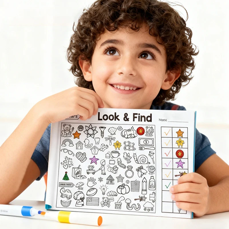 Fun Search and Find Activity Book for Children, Educational Attention Practice Book Ideal for Home & School Learning thumbnail 5