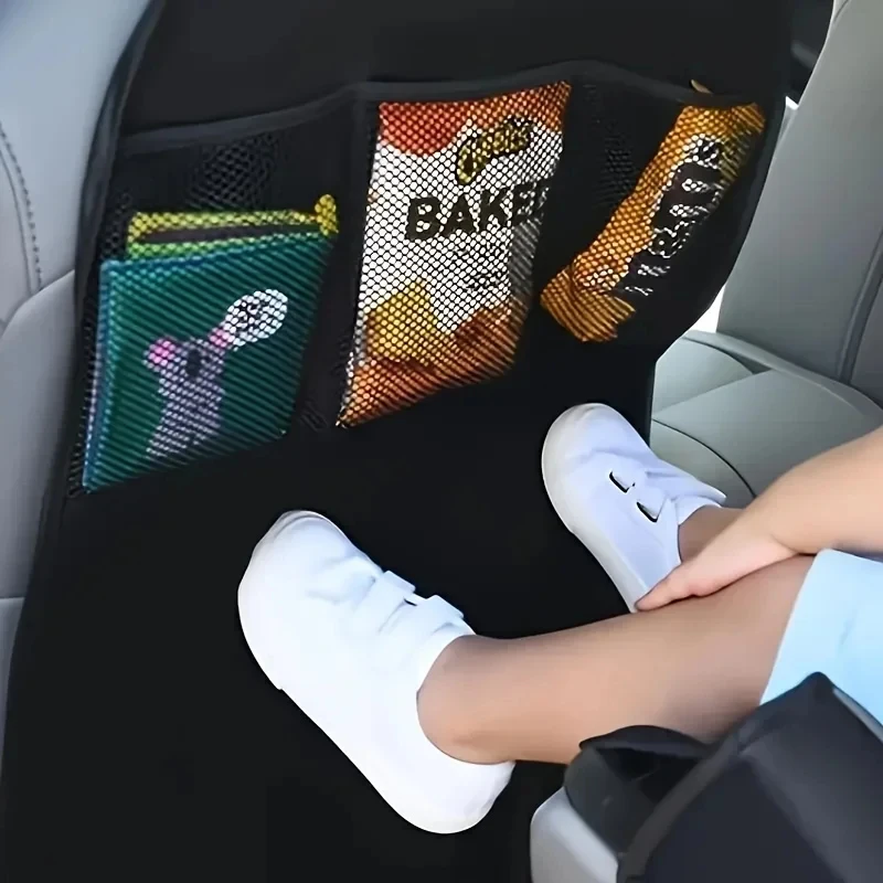 Car Seat Back Organizer with Storage Pockets, Kick Mat Protector, Waterproof Auto Backseat Organizer for Car Interior thumbnail 5