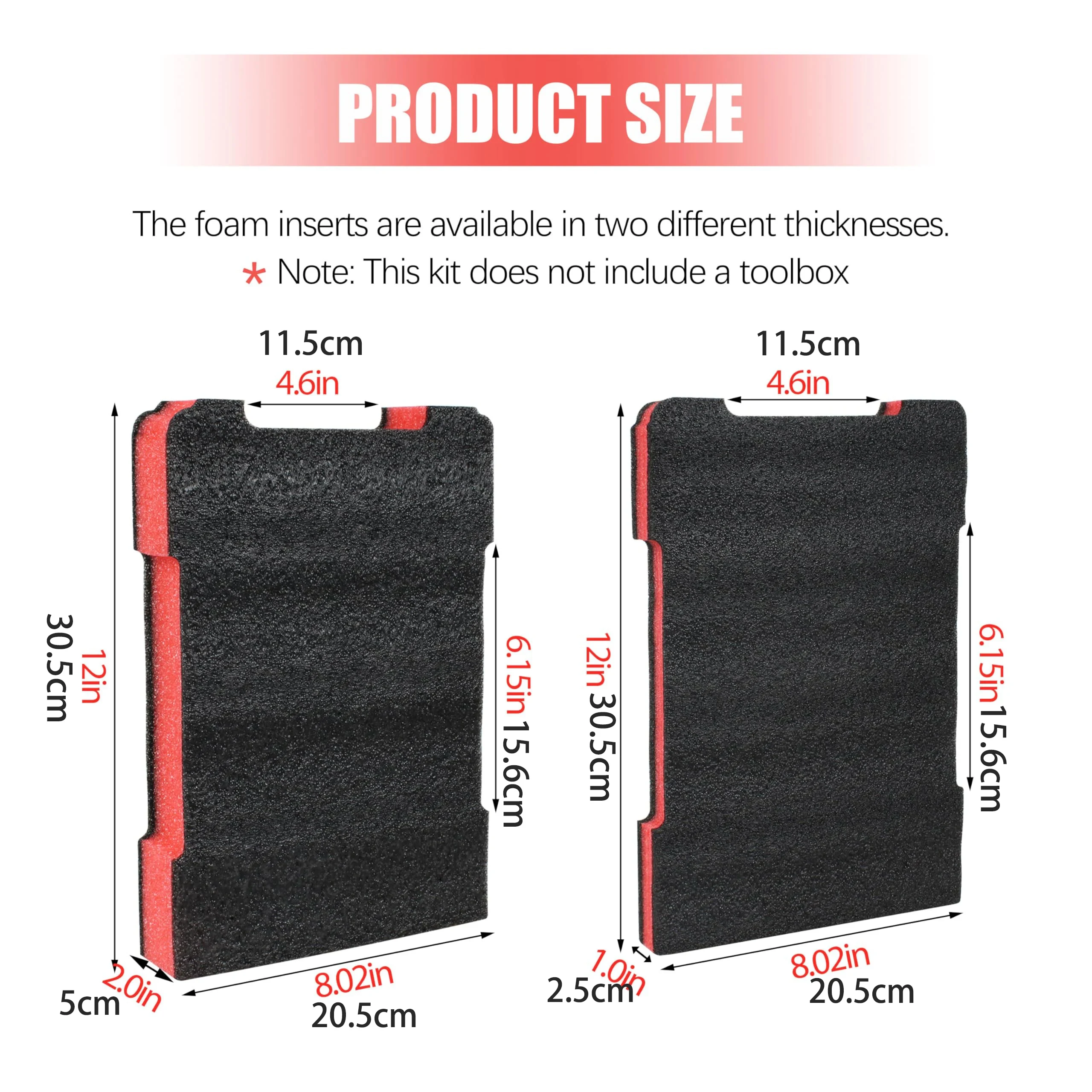Shockproof Cushioned Tool Box Foam Insert Fit for Milwaukee Packout Cases Protective ，Foam Organizer for Fragile Tools Storage thumbnail 2