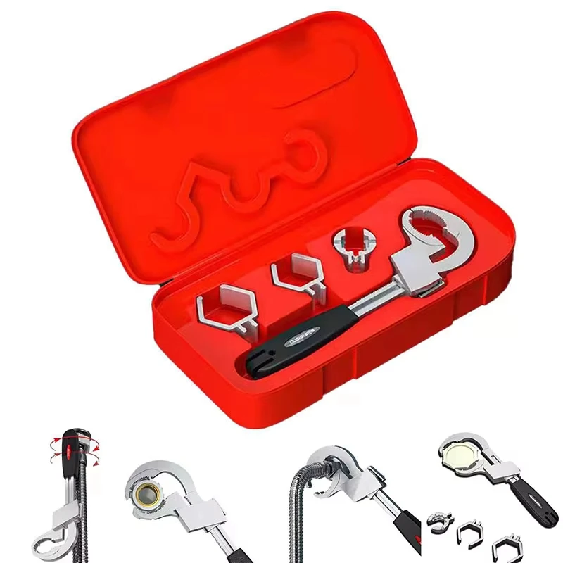 Universal Adjustable Sink bathroom Wrench multipurpose sink spanner home Plumbing bathroom Repair Hand installation Tool thumbnail 3