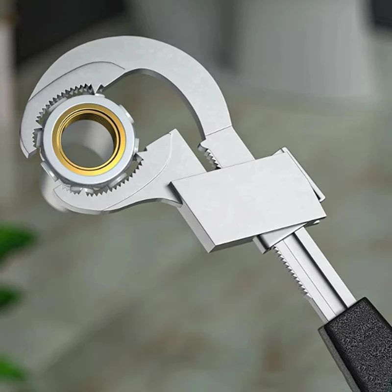Universal Adjustable Sink bathroom Wrench multipurpose sink spanner home Plumbing bathroom Repair Hand installation Tool thumbnail 2