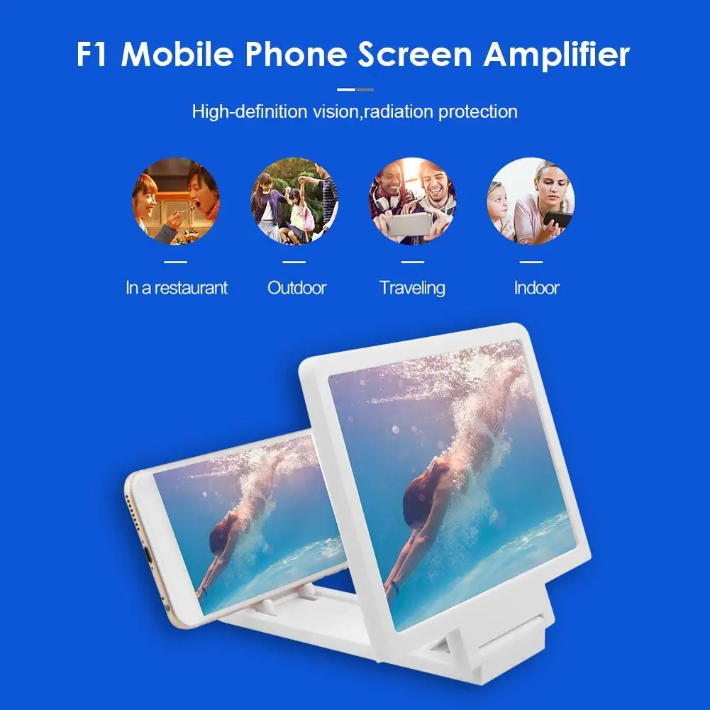 8.2 Inch HD Amplifier Enlarged Stand Portable Phone Screen Amplifier Smartphones Accessories for Reading Books Newspapers thumbnail 4