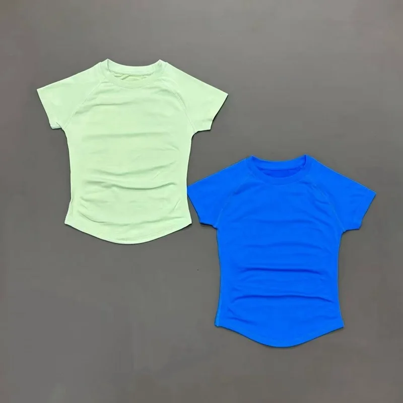 Women Sports T-Shirt Round Neck Short Sleeve Breathable Stretchy Tops Gym Fitness Yoga Running Workout Casual Athletic Shirts thumbnail 6