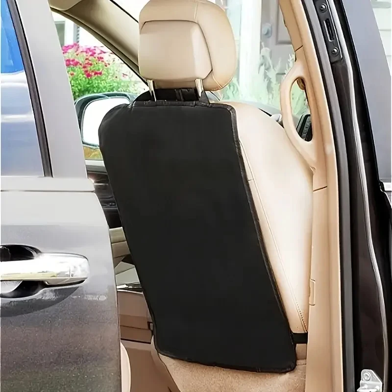 1/2pcs Car Seat Back Kick Protectors Polyester Automotive Seat Covers, Protection from Dirt, Mud, Fit for Most Vehicles thumbnail 3