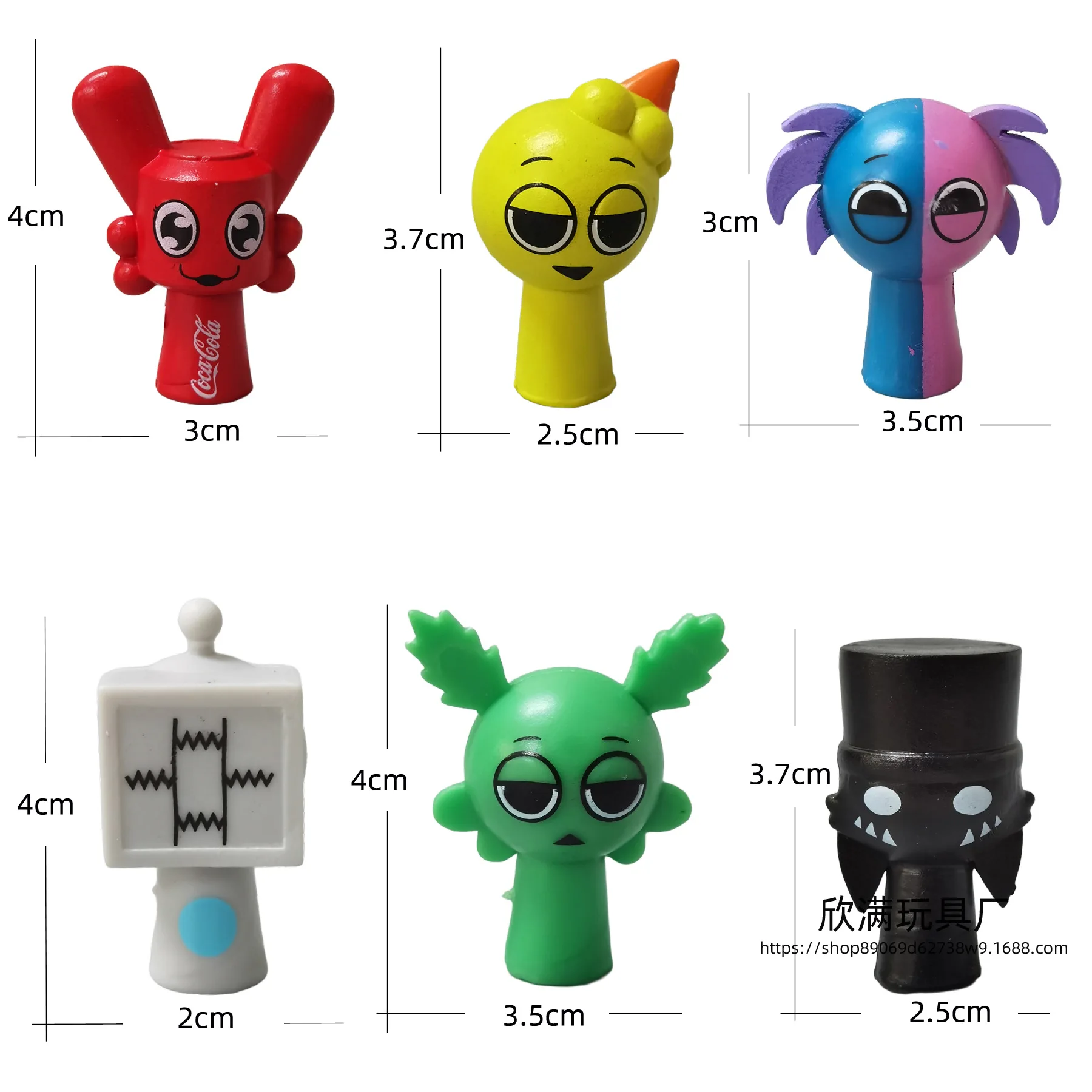 2026 Mini Sprunki Action Figure Toy Cartoon Movie Sprunki Wenda Model Doll Figurines Fans Gift thumbnail 2