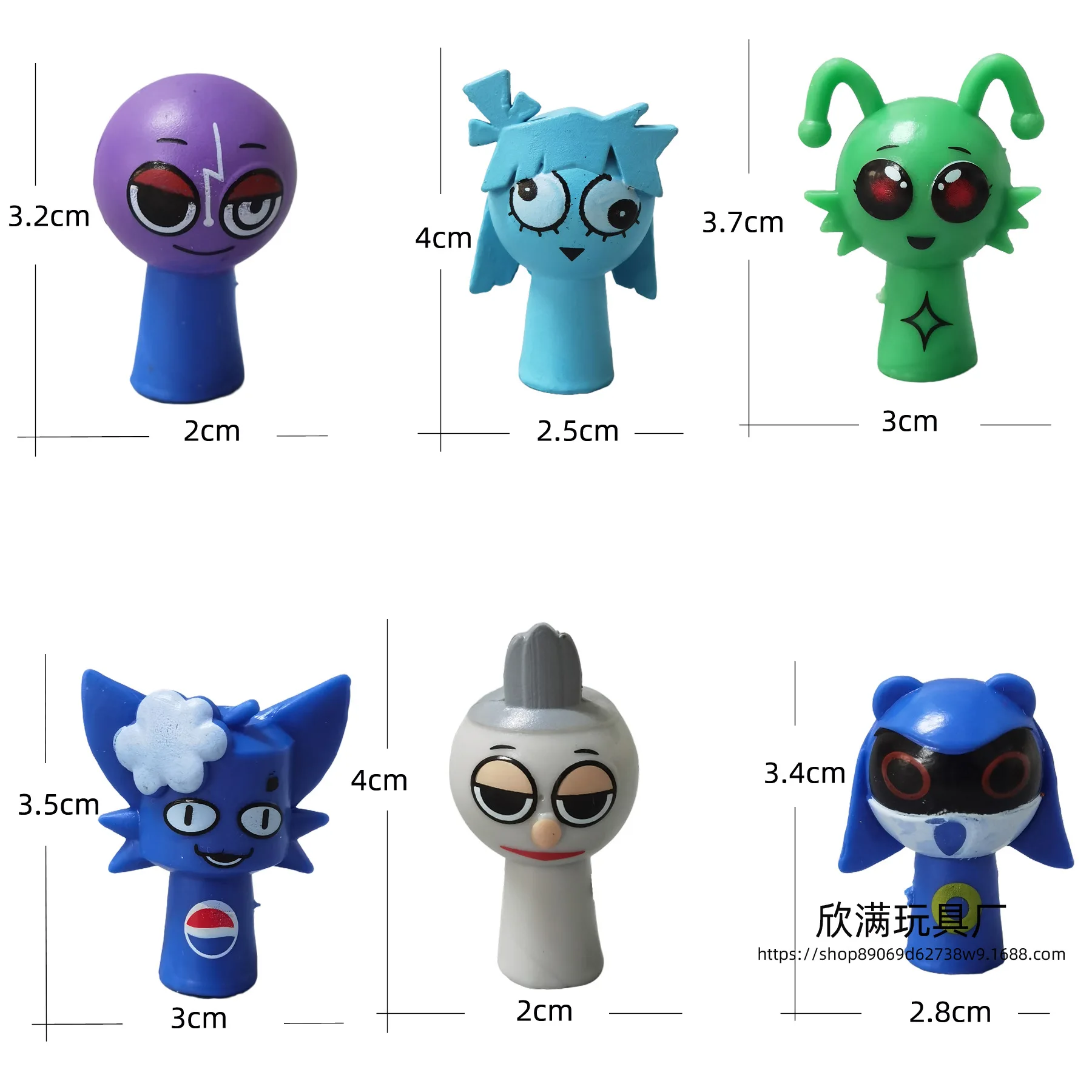 2026 Mini Sprunki Action Figure Toy Cartoon Movie Sprunki Wenda Model Doll Figurines Fans Gift thumbnail 5