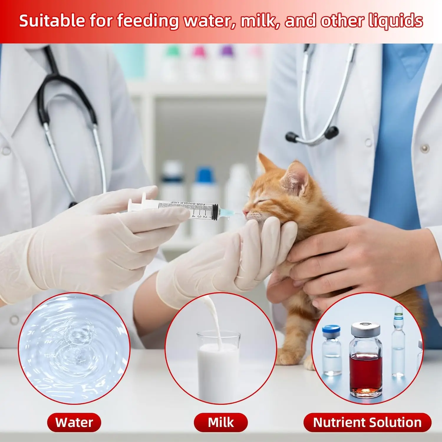 Baby Bird Feeder Parrot Feeding Syringe BreastFeeding Water Milk Medicine Pet Supplies 10ml+20ml + 2pcs Spoons thumbnail 4