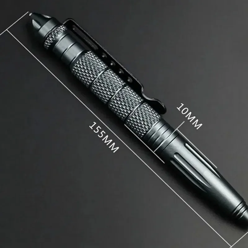 1pc Military Tactical Pen Aluminum Alloy Self Defence Tactical Pen Outdoor Emergency Survival Tools Glass Breaker Pen thumbnail 5