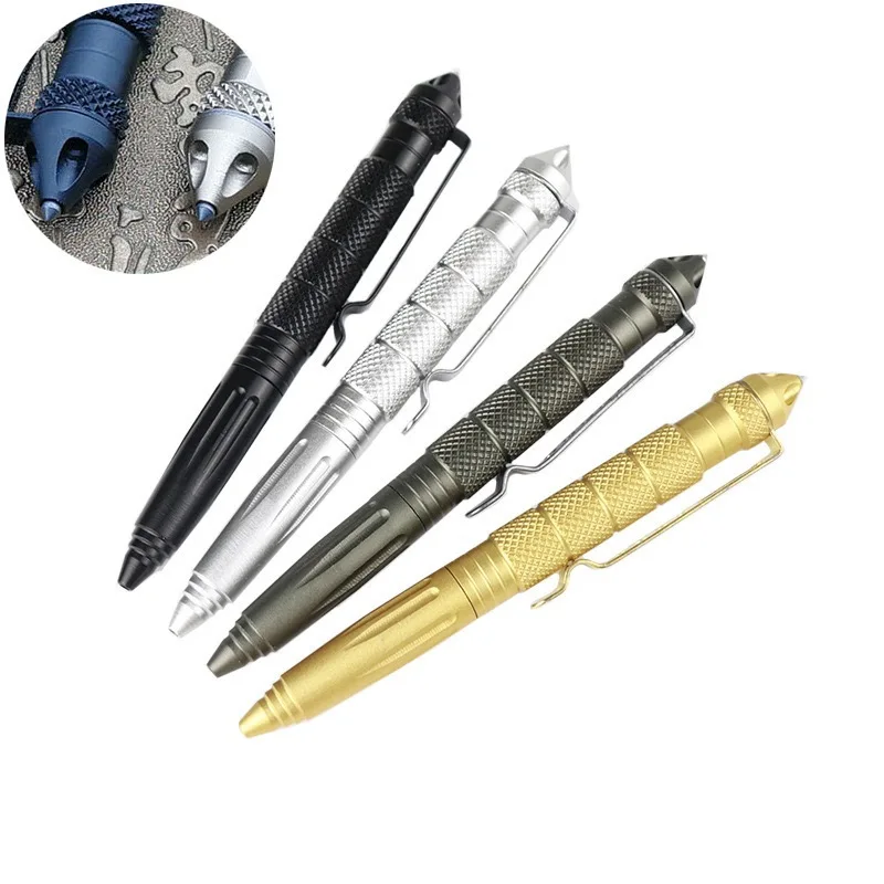 1pc Military Tactical Pen Aluminum Alloy Self Defence Tactical Pen Outdoor Emergency Survival Tools Glass Breaker Pen thumbnail 6