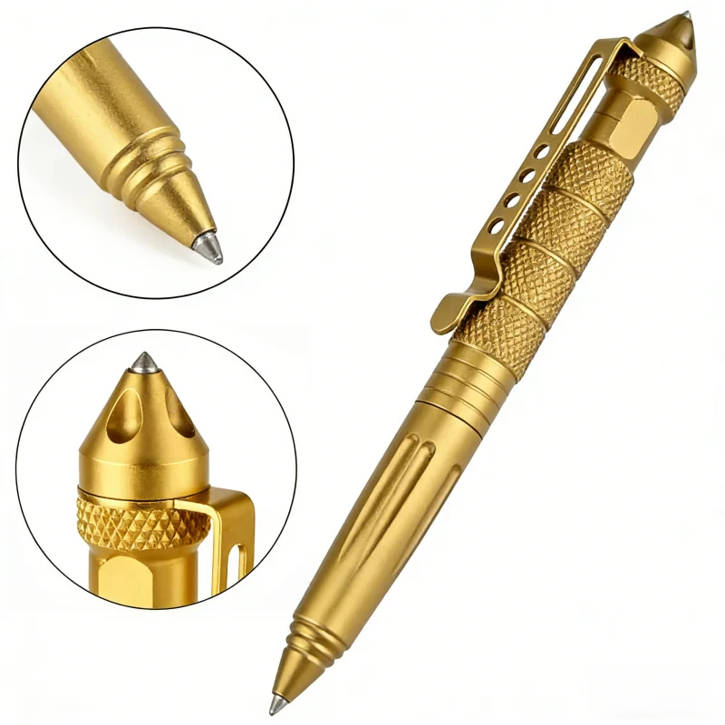 1pc Military Tactical Pen Aluminum Alloy Self Defence Tactical Pen Outdoor Emergency Survival Tools Glass Breaker Pen