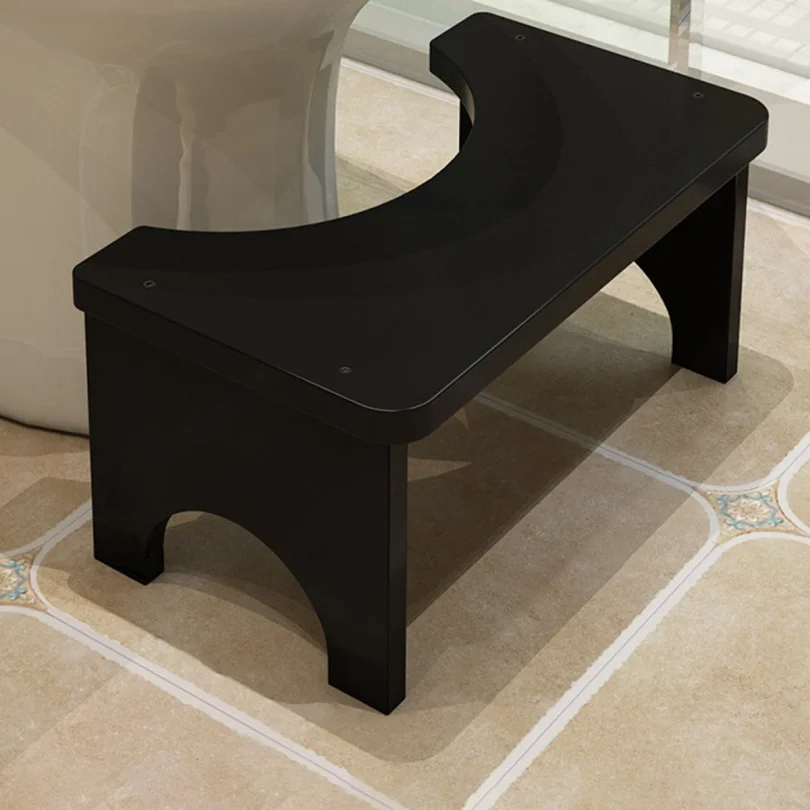 Sturdy Portable Bamboo Toilet Squat Stool for Adults,Wide and Stable,Bathroom Potty Stool,Easy to Use and Clean, Portable Design thumbnail 5