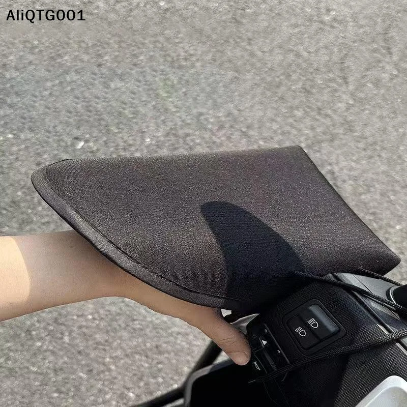 1Pair Motorcycle Handlebar Muffs Electric Bike Sun Protection Hand Covers Mesh Riding Gloves thumbnail 4