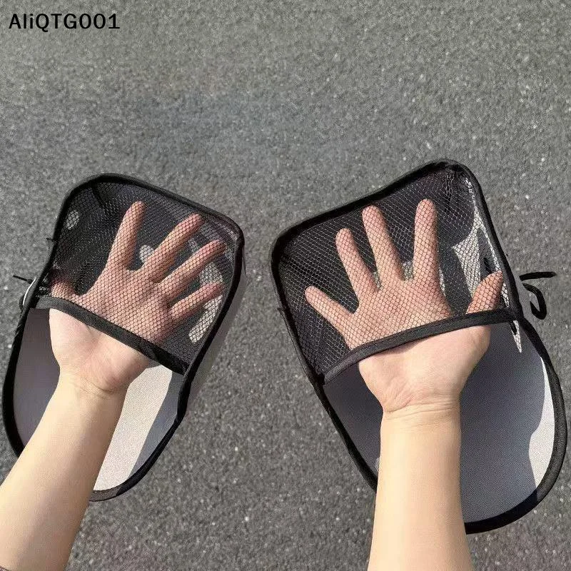 1Pair Motorcycle Handlebar Muffs Electric Bike Sun Protection Hand Covers Mesh Riding Gloves thumbnail 3