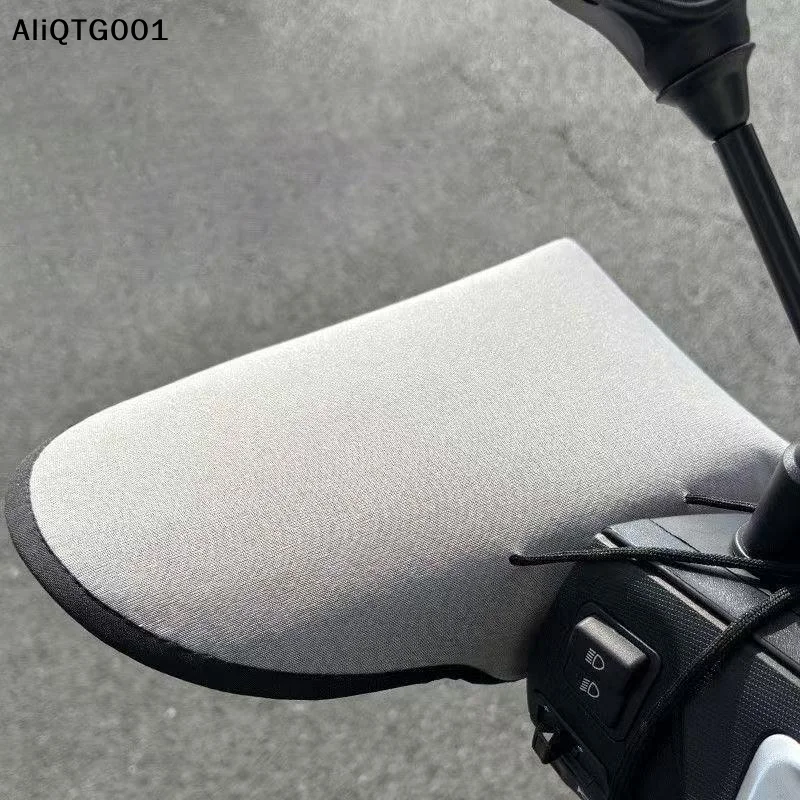 1Pair Motorcycle Handlebar Muffs Electric Bike Sun Protection Hand Covers Mesh Riding Gloves thumbnail 2