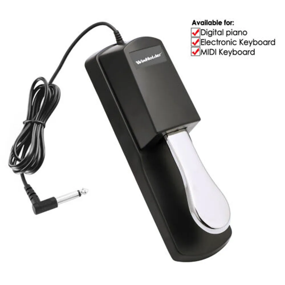 Universal Piano Sustain Keyboard Foot Sustain Pedal Switch Damper For Midi Electronic Keyboard Yamaha Roland thumbnail 5