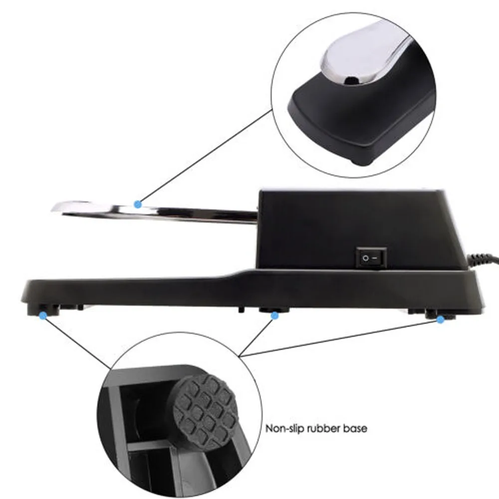 Universal Piano Sustain Keyboard Foot Sustain Pedal Switch Damper For Midi Electronic Keyboard Yamaha Roland thumbnail 2