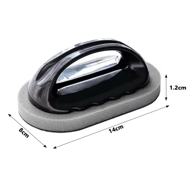 Magic Emery Sponge Brush Wipe Eraser Cleaner Kitchen Bath Rust Strong Decontamination Cleaning Tools With Handle Household Tools thumbnail 6