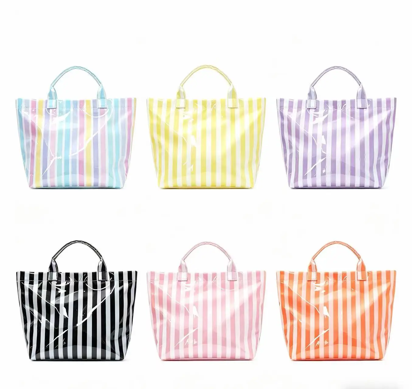 Popular new striped tote bag high value lightweight handbag commuting large capacity portable travel shoulder bag tote bag mothe thumbnail 2