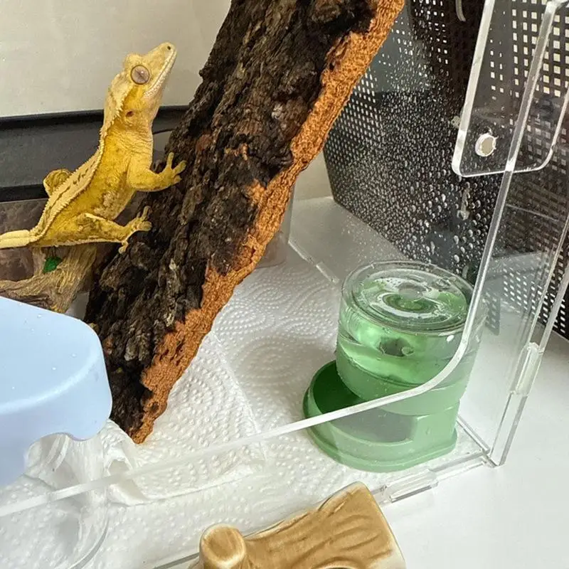 Reptiles Water Feeder Bowl Plastic Stable Water Dispenser Detachable Water Bowl For Snakes Tortoise Turtle Lizard Accessories thumbnail 4