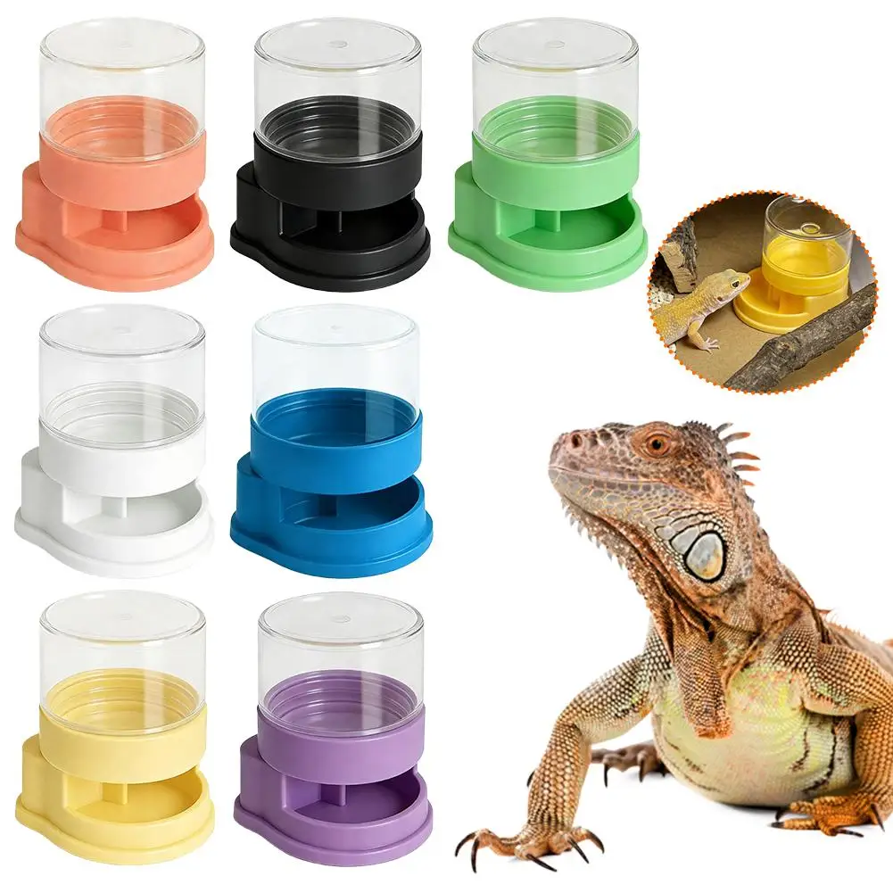Reptiles Water Feeder Bowl Plastic Stable Water Dispenser Detachable Water Bowl For Snakes Tortoise Turtle Lizard Accessories thumbnail 5