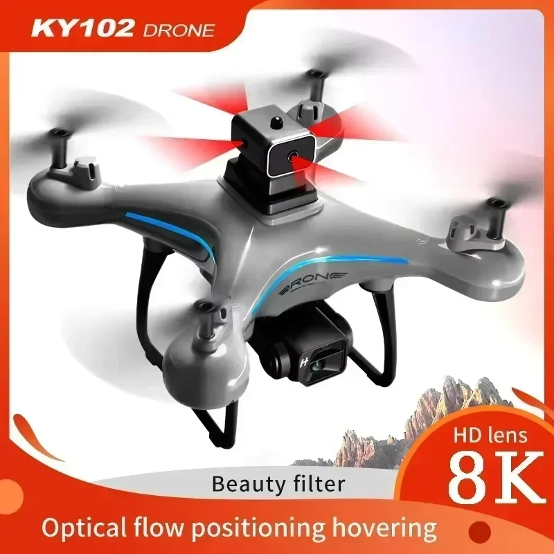 2026 KY102 Drone 8k HD Aerial Photography Dual Camera Brushless Quadcopter Obstacle Avoidance Optical Flow Aerial Rc Drone Gift thumbnail 2