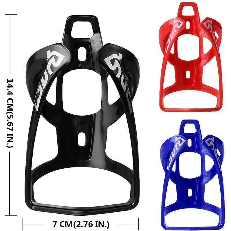 1PC Bike Water Bottle Cage Holder - Lightweight Plastic Bicycle Cup Rack for Road Mountain Cycling Accessories Outdoor Sports thumbnail 3