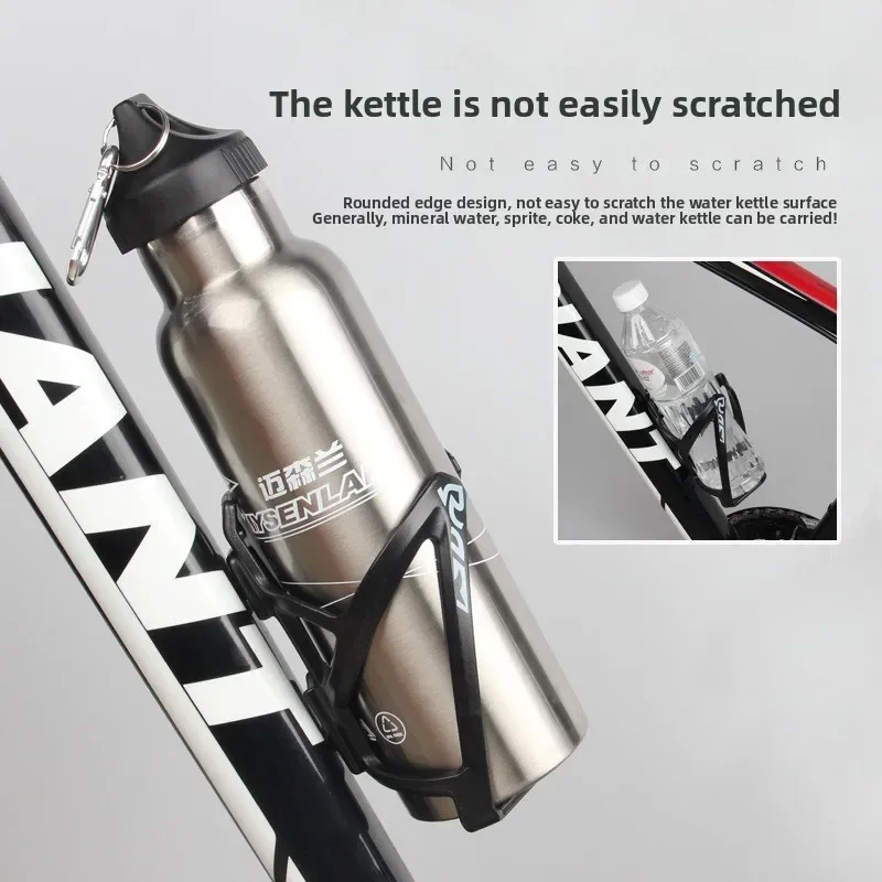 1PC Bike Water Bottle Cage Holder - Lightweight Plastic Bicycle Cup Rack for Road Mountain Cycling Accessories Outdoor Sports thumbnail 4
