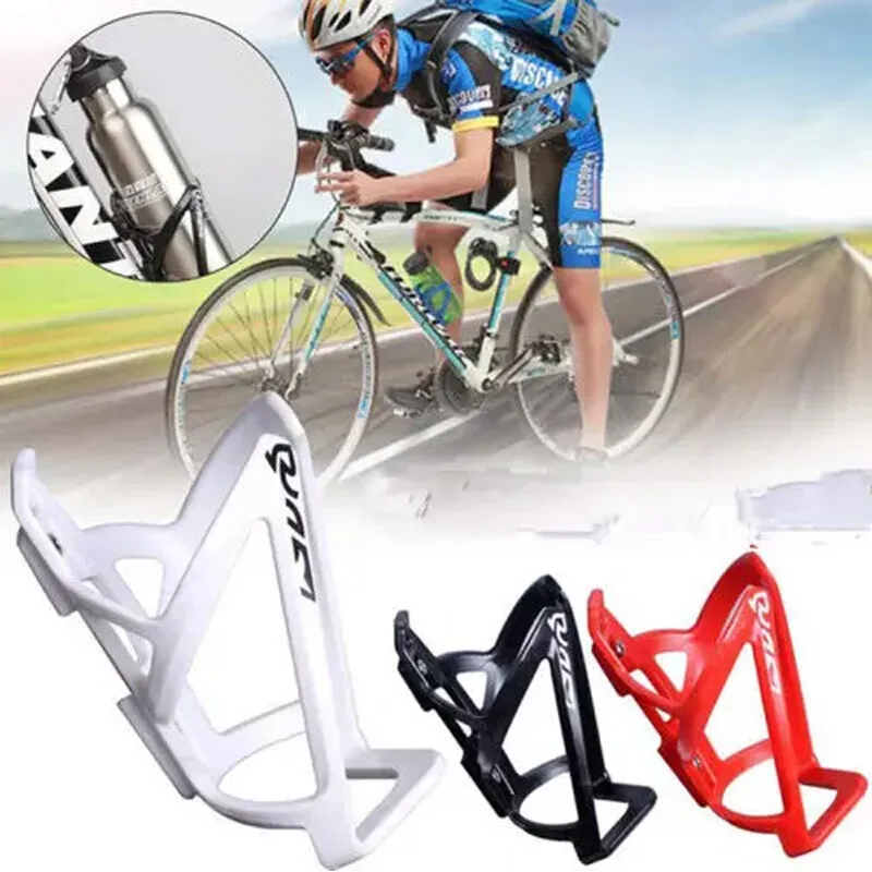 1PC Bike Water Bottle Cage Holder - Lightweight Plastic Bicycle Cup Rack for Road Mountain Cycling Accessories Outdoor Sports