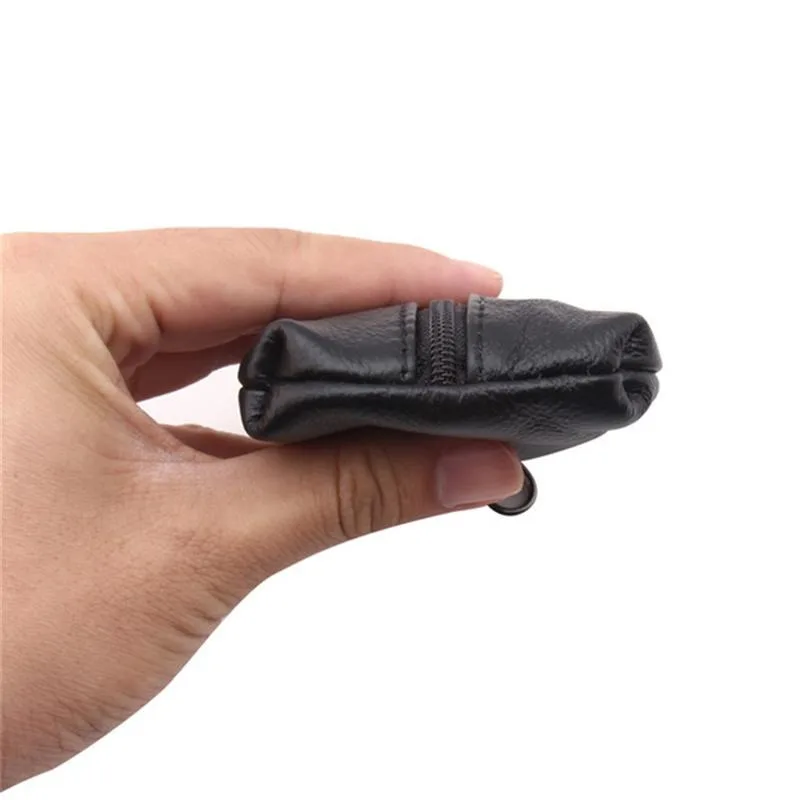 Car Key Cover Leather Ladies Wallets Key Holder Housekeeper Covers Zipper Bag Keychain Cover For Keys Organizer Card Bag Gifts thumbnail 4