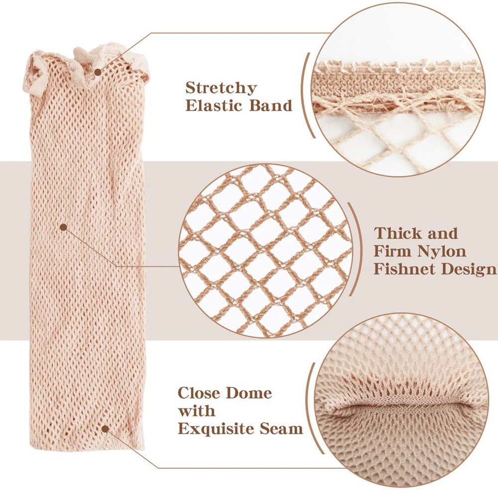 Nylon Hair Net New Stretchable Elastic Hairnets Fashion Mesh Weaving Wig Caps For Women Making Wig Tools thumbnail 3