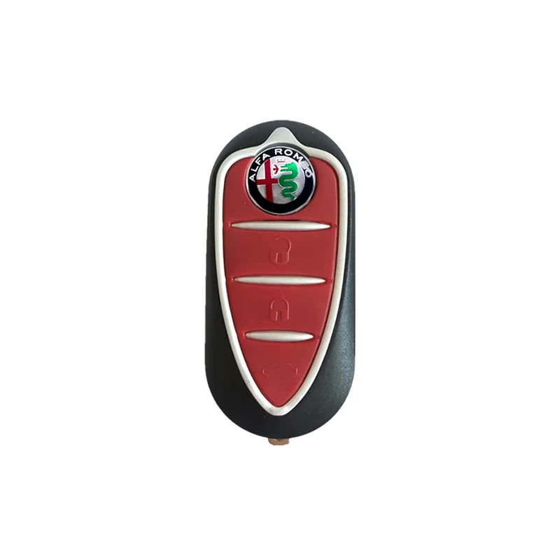5/10PCS 14mm Car Key Shell Sticker For Alfa Romeo Sportiva 156 Stelvio Giulia Giulietta Car Key Remote Fob Decal Auto Parts thumbnail 2
