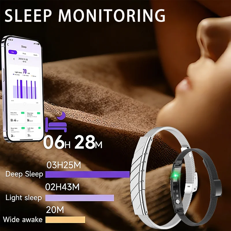 2026 No Screen Smart Watch Heart Rate Sleep Monitor Pedometer Waterproof Sport Fitness Tracker for Men Women Electronic Bracelet thumbnail 3