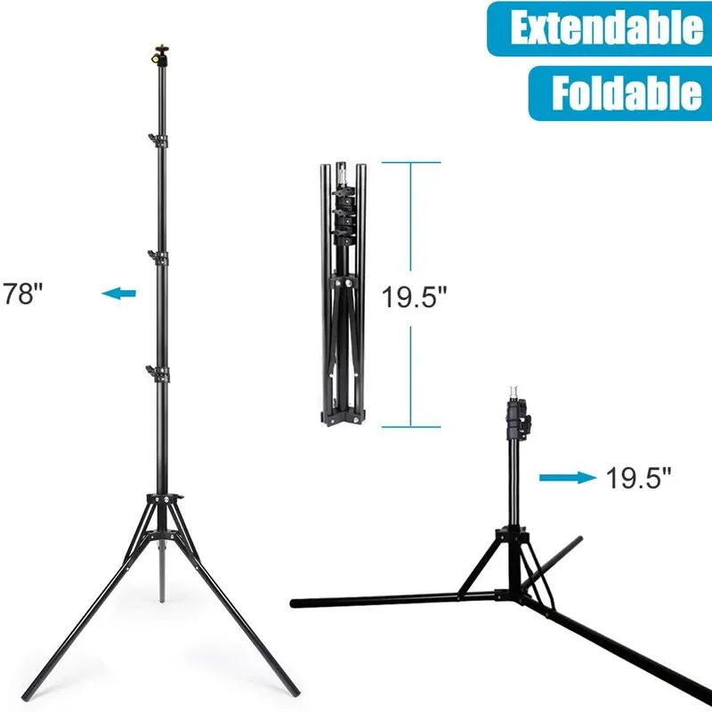 Mobile Phone Holder Foldable Portable Lighting Tripod Photographic Light Stand Camera Flash Mount Brackets Live Streaming Stan thumbnail 5