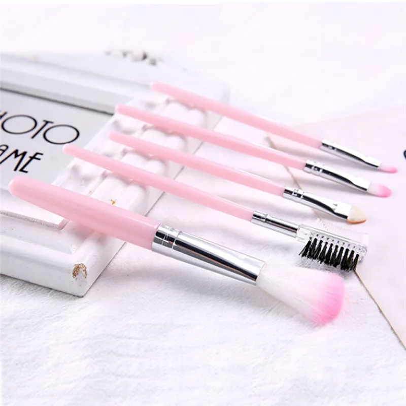 5Pcs Women Makeup Brush Eye Shadows Lipsticks Cosmetic Brushes Tools Set thumbnail 6