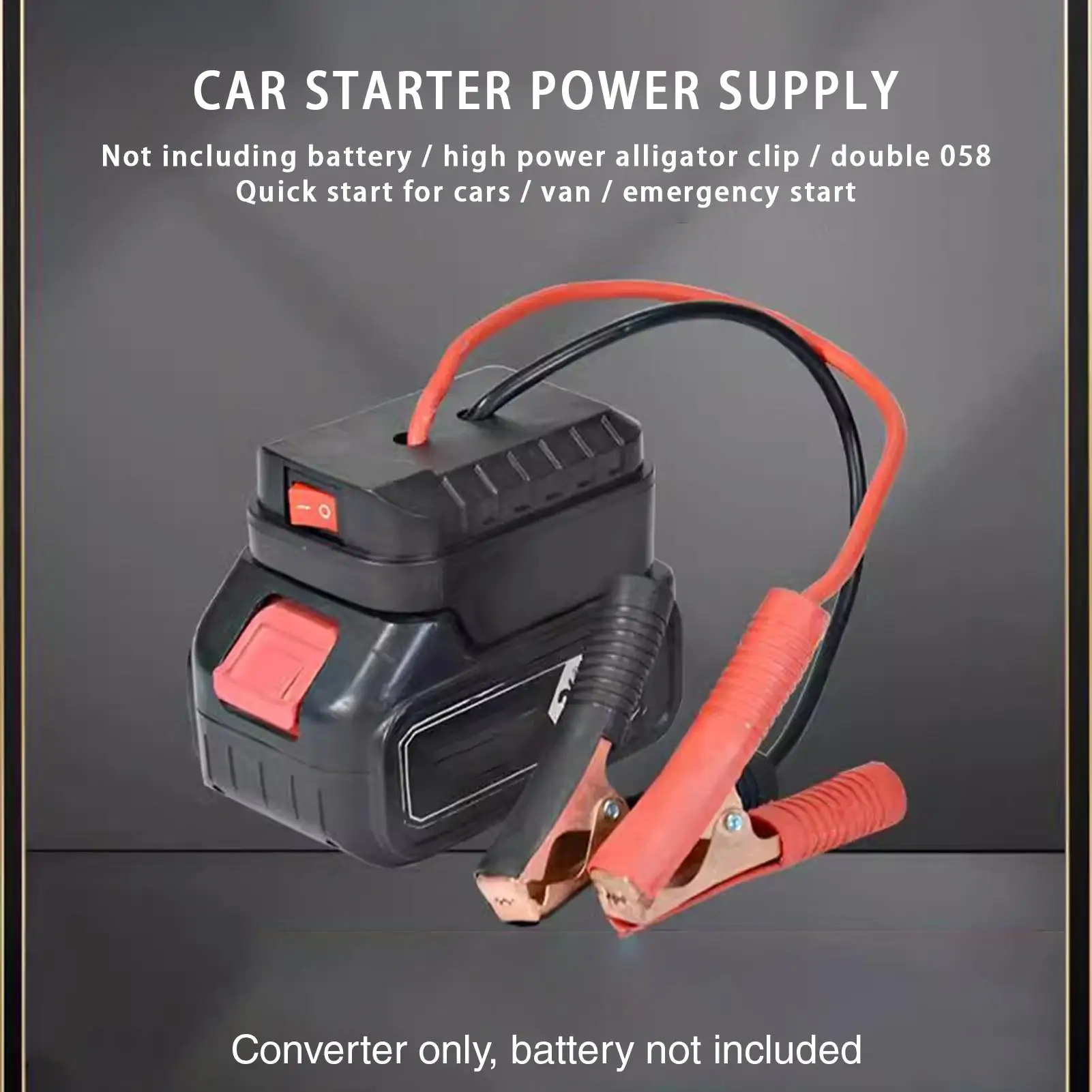 double USB Lithium Battery Jump Starter Quick Charging Automotive Jumper Box Portable Car Booster Emergency Starter For Car SUV thumbnail 4